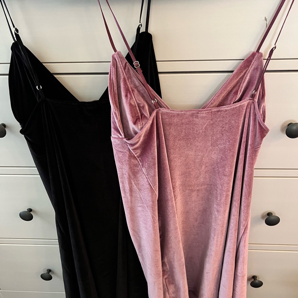 Victoria's Secret Velvet Slip Dress in Mauve - Picture 2 of 5